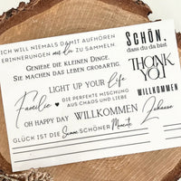 Schön, dass du da bist, Oh Happy Day, Willkommen Zuhause Rub On Sticker