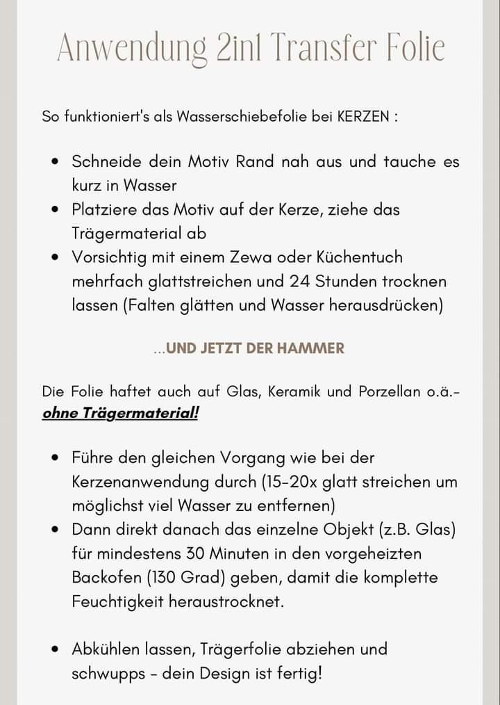 Kerzen und Keramik in Gold beschriften mit Gold Stickern