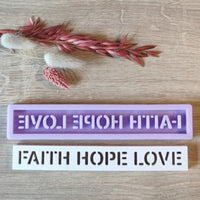 Fait Hope Love Dekorative Formen Easy-Sticks Silikonform Für Kreative Projekte, 16x2,2x0,8 Cm