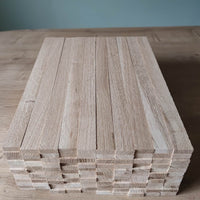 120 Easy-Sticks 4.0 aus Eichenholz - Hochwertige Bastelsticks für vielseitige DIY-Ideen - 32cm x 2,3cm x 0,8cm