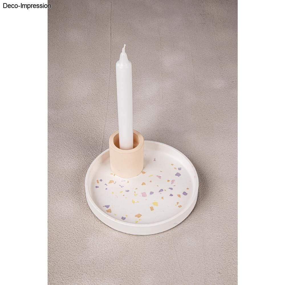 Rayher Silikon Gießform Untersetzer Rund ø 17cm x H 2,1cm von easy-sticks - Stilvolle Verwendung als Kerzenhalter mit dekorativem Untersetzer.