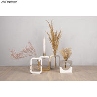 Rechteckige Gießform Vase/Kerzenhalter Mit Reagenzglas - Silikon Für Kreativ-Beton Kerzen oder Blumen Rayher