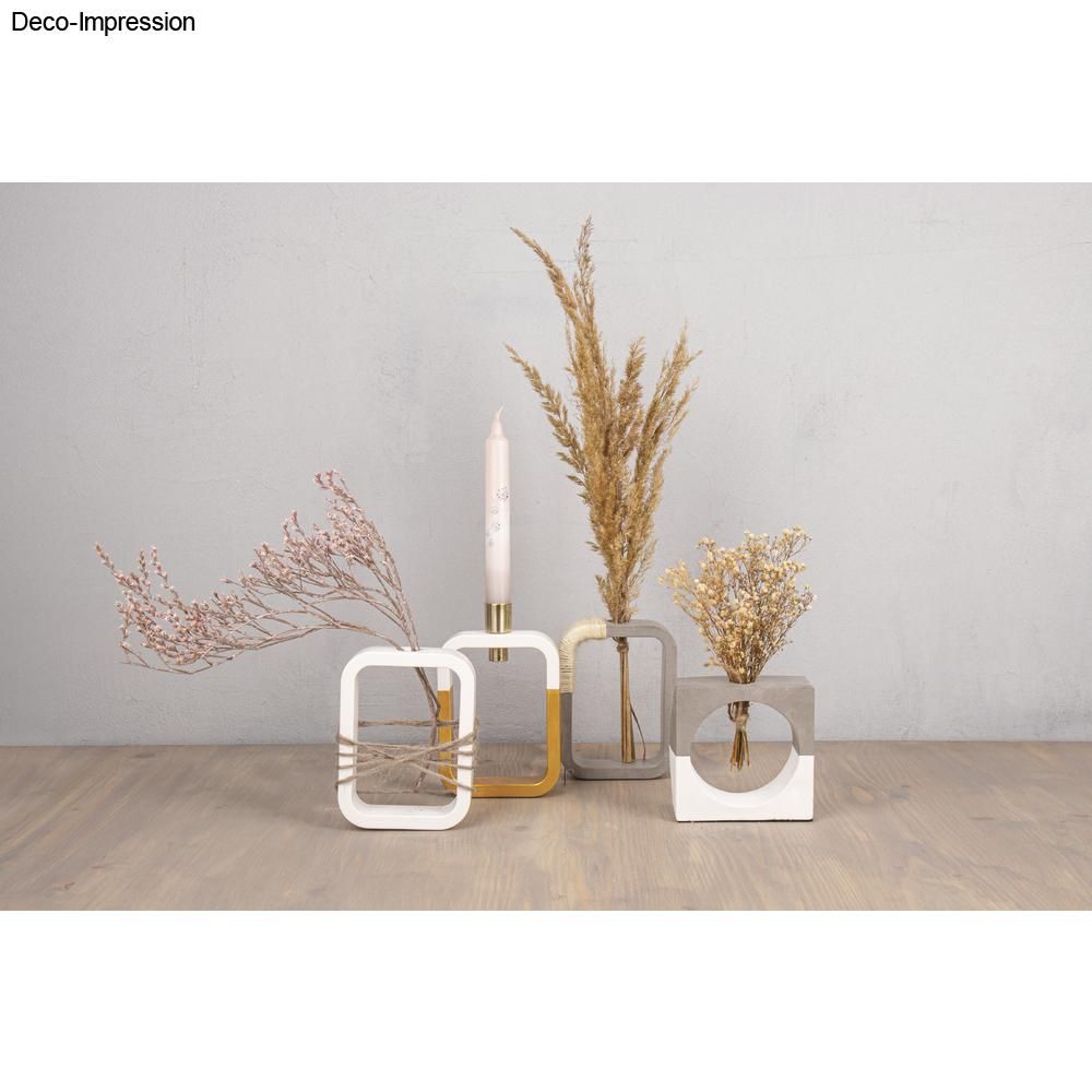 Rechteckige Gießform Vase/Kerzenhalter Mit Reagenzglas - Silikon Für Kreativ-Beton Kerzen oder Blumen Rayher