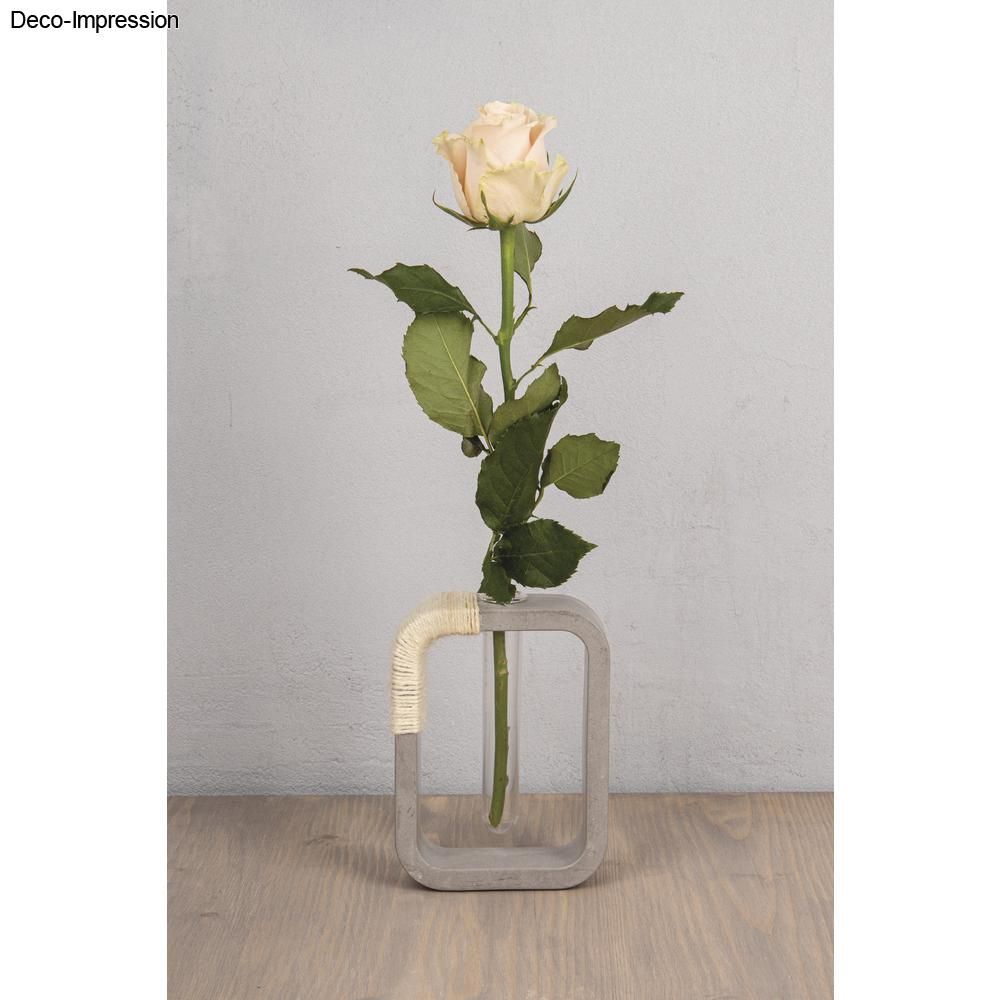 Rechteckige Gießform Vase/Kerzenhalter Mit Reagenzglas - Silikon Für Kreativ-Beton Kerzen oder Blumen Rayher