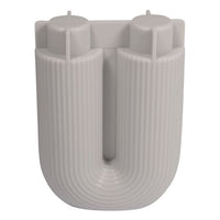 Silikonform von Easy-Sticks - U-Form Vase geriffelt, ideal zum Gießen von Kreativ-Beton und Gießharz.
