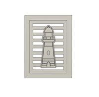 3D-Druckdatei – Leuchtturm Laterne Seitenteil (STL + 3MF)