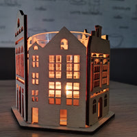 3 & 4 mm Windlicht Häuser Laserdatei Laser DIY Xtool selbst gemacht holz
