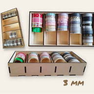 3mm Tape Box Laser datei Laseridee DIY Ordnung x-tool laser b.style