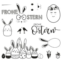 Lade das Bild in den Galerie-Viewer, Clear Stamps - Frohe Ostern Clear Stamps
