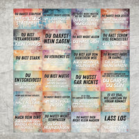Affirmationskarten zum Ausdrucken Vorschau