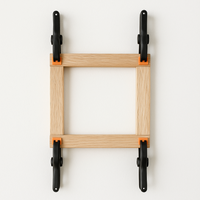 Quadratische Federzwingen von Easy-Sticks, perfektes Hilfsmittel für präzises Arbeiten in der Holzverarbeitung - 95 mm - 2 Stück