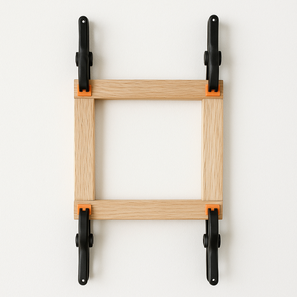 Quadratische Federzwingen von Easy-Sticks, perfektes Hilfsmittel für präzises Arbeiten in der Holzverarbeitung - 95 mm - 2 Stück