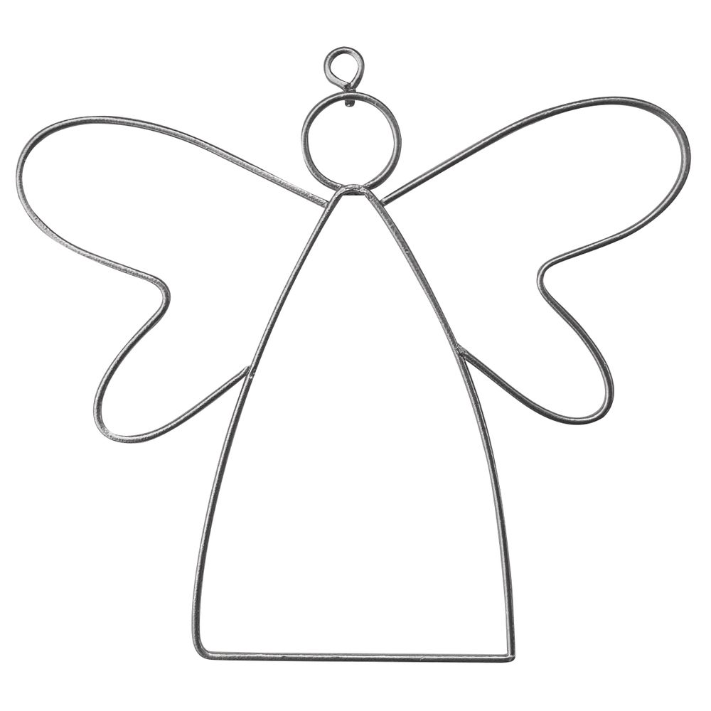 2 Stück Draht Engel Deko - Handgefertigte Dekoration 13x12 cm für Festliche Anlässe