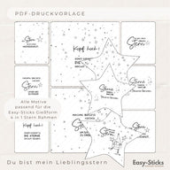 DubistmeinLieblingsstern Stern PDFs zum Ausdrucken Vorschaubild