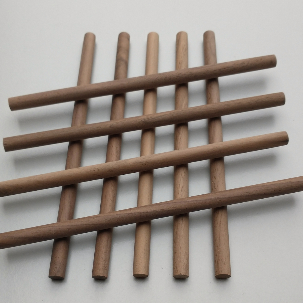 Easy-Sticks 5.0 Rund Schwarze Walnuss - 16 cm - 40 Stück (NEU)