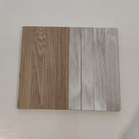 Holzproben mit Easy-Sticks Color Holzlasur in der Farbe Weiß Transparent - zeigt die Farbintensität und Anwendungsmöglichkeiten fürInnenhölzer.