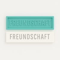 Freundschaft gießform silkion