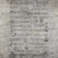 Kreative Geburtstagsgrüße Datei zum Plotten und Drucken von easy-sticks, mit festlichen Illustrationen und freundlichen Botschaften auf strukturiertem Hintergrund.