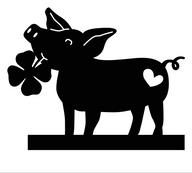 Plotterdatei Glücksschwein Für Easy-Sticks Kartenhalter - charmantes Design & Glücksbringer