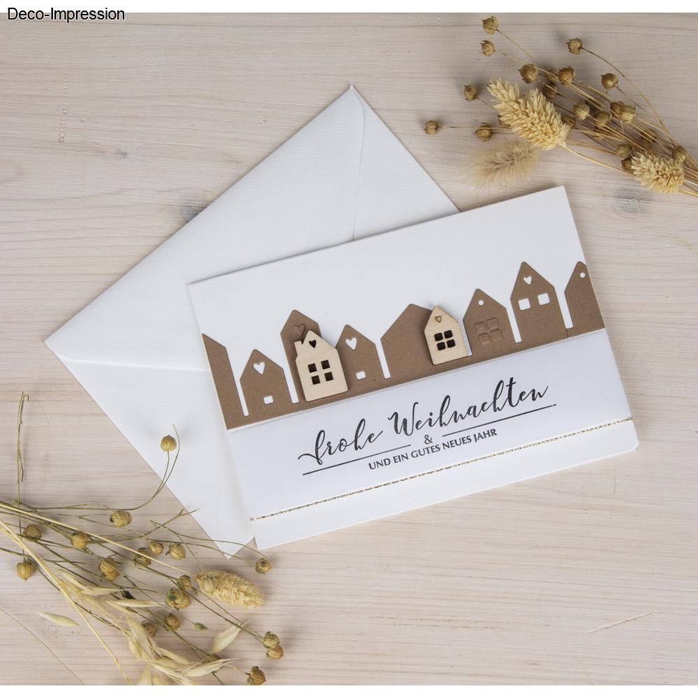 Mini Holz Deko Häuser zum Basteln