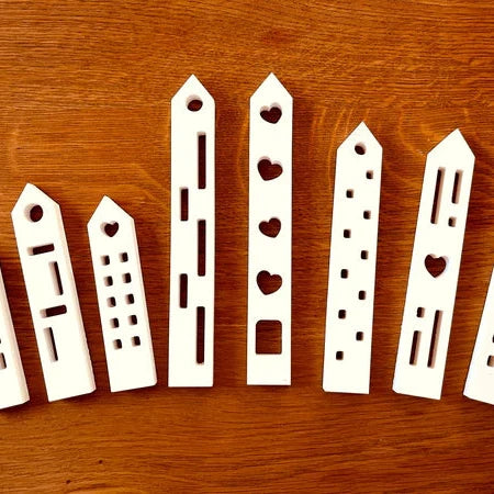 8 Herz Easy-Sticks Silikonformen - Gießform für Lichthäuser - Windlicht