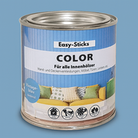 Easy-Sticks Color Holzfarbe in Vintage Blau, ideal für kreative DIY-Projekte mit Möbeln und Holzoberflächen.