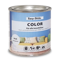 Easy-Sticks Color Holzlasur in Weiß Transparent - Ideal für kreative Wohnprojekte und Holzoberflächen. Perfekt für Möbel, Deko und Spielzeug.