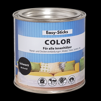 Easy-Sticks Color Holzlasur Schwarz - vielseitige Anwendung für Innenhölzer, Möbel und mehr, hochwertige schwarze Farbe.