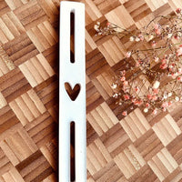 Silikon Gießform Herz Mit Schlitz – Hochwertiges, Flexibles Silikon, Made In Germany für Easy-Sticks Easysticks Klötzchen Hölzer Wundlichter Windlicht DIY handmade selbstgemacht kreativ basteln