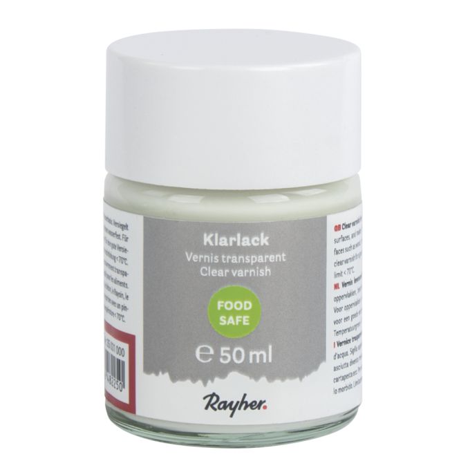 Klarlack - Lebensmittelechter Überzugslack 50 ml