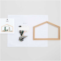 Große Krippe Stickpackung Gezählter Kreuzstich 28 x 19 cm mit Dekostickrahmen und Hochwertigen Materialien