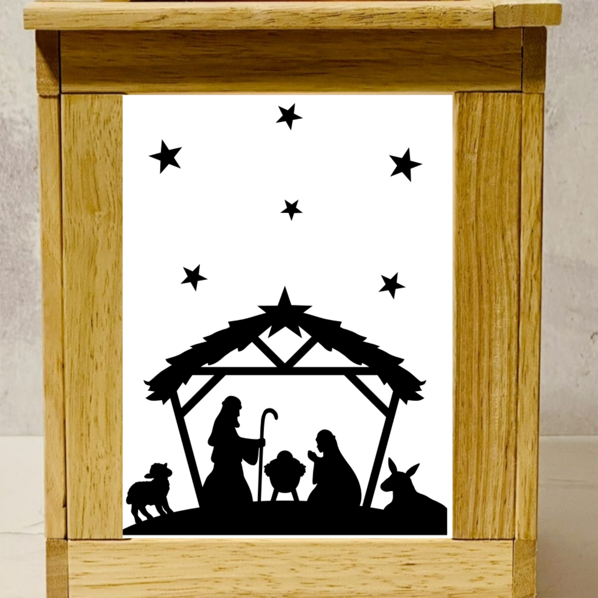 Krippe Klötzchen basteln