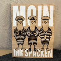 Möwen - Plotterdatei Moin Ihr Spacken Bstyle Kissen t-shirt beplotten idee sommer maritimassen beutel taschen