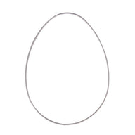 Metallring in Ei-Form, 25cm groß, ideal für kreative Osterdekorationen von easy-sticks.