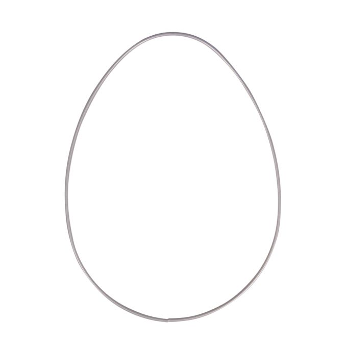 Metallring in Ei-Form, 25cm groß, ideal für kreative Osterdekorationen von easy-sticks.