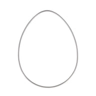 Metallring in Eiform, 20cm von easy-sticks - ideal für kreative Oster DIY-Projekte und floristische Dekorationen.