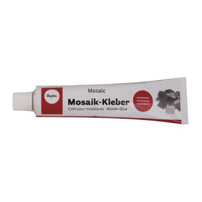 Mosaik-Kleber von Easy-Sticks, 80 ml Tube mit transparentem Kleber für Mosaiksteine, ideal für Kunstprojekte.