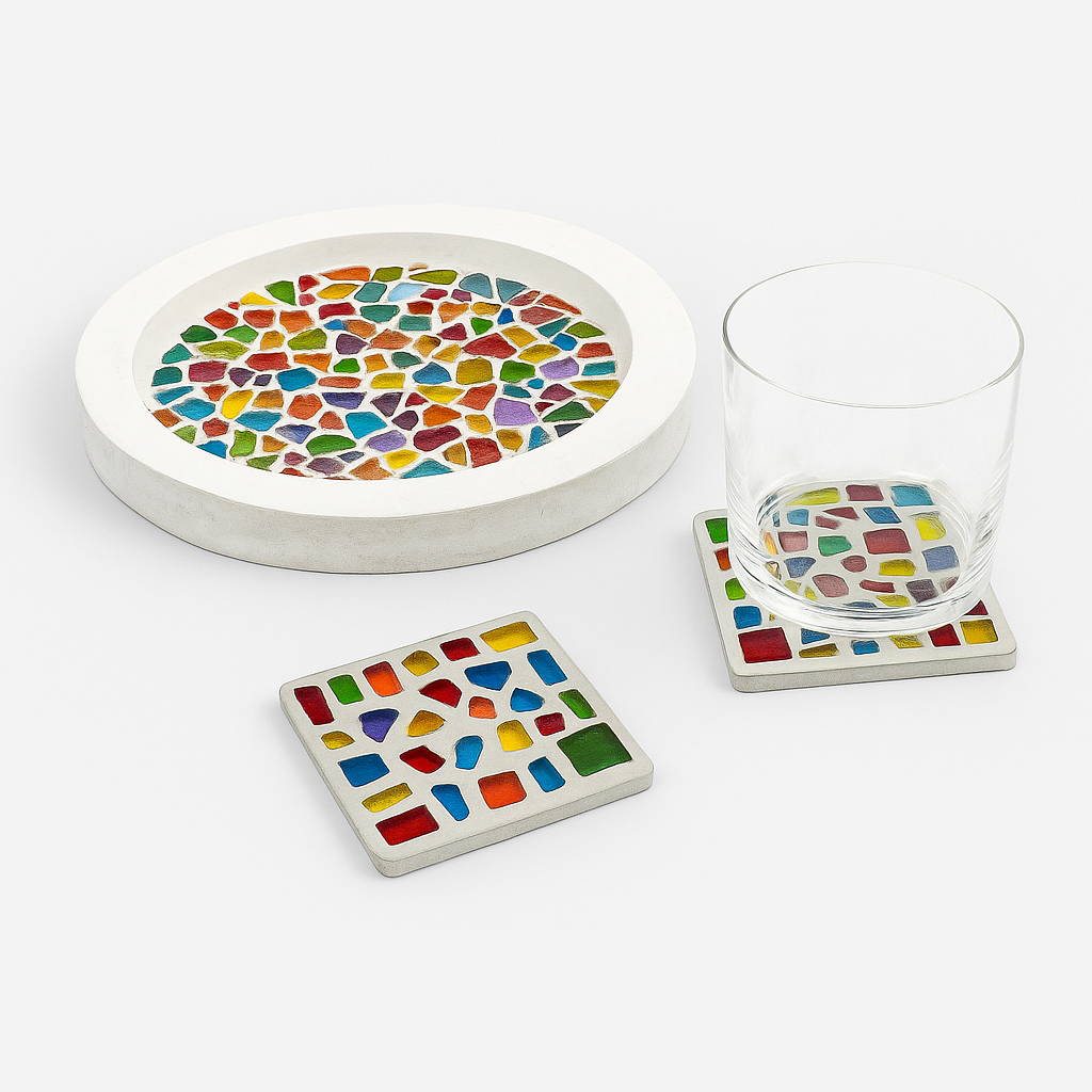 Bunte Soft Glas Mosaiksteine für DIY