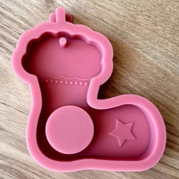 Silikonform Weihnachten: Detailreiche Weihnachtsstiefel Als Schokoladenhalter, Made In Germany