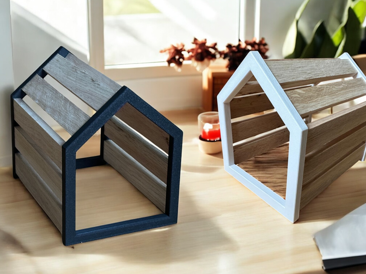 Beispiel für Anwendung des Hausrahmensets mit Easy-sticks