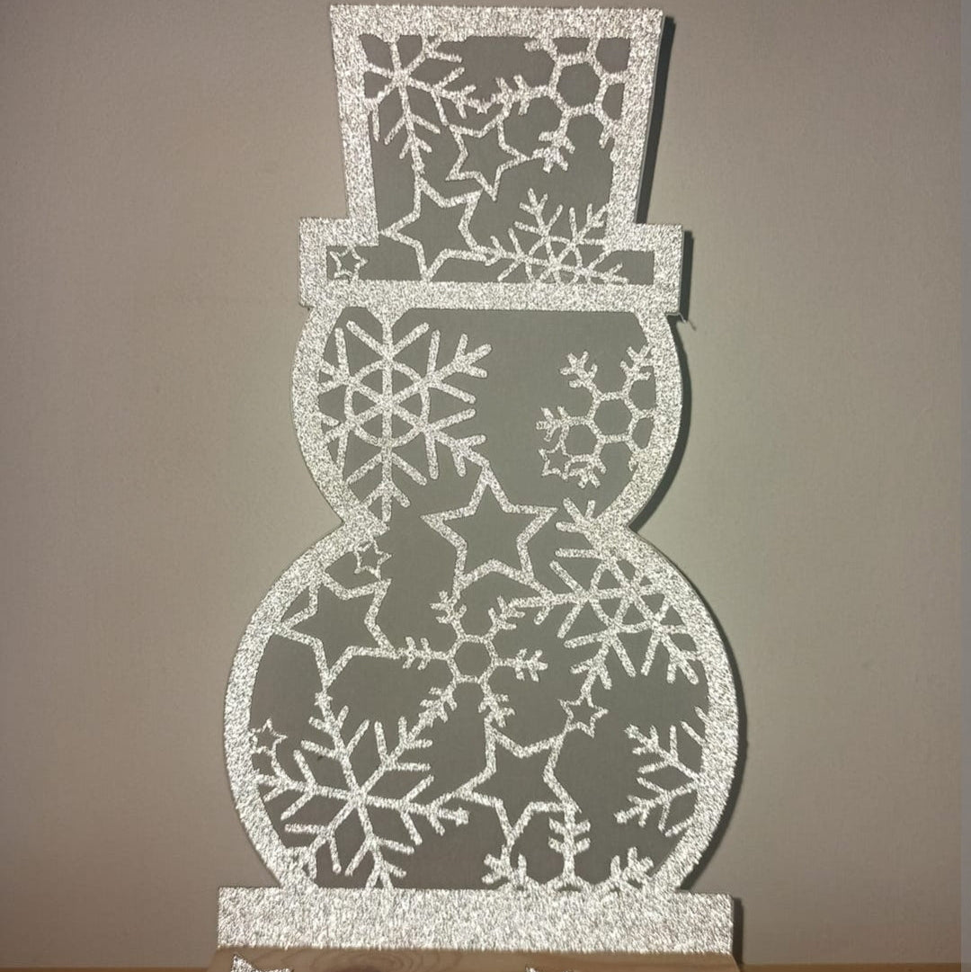 Schneemann Plotterdatei für Easy-Sticks Kartenhalter