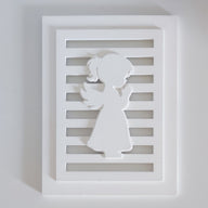 Silikonform - Engel Laterne Seitenteil gegossen mit Keraflott