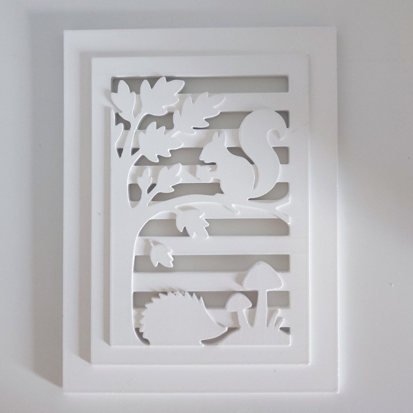 Silikonform - Herbst Laterne Seitenteil aus Gießmasse gegossen