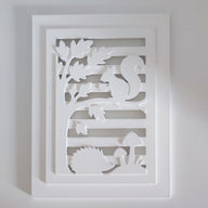 Silikonform - Herbst Laterne Seitenteil aus Gießmasse gegossen