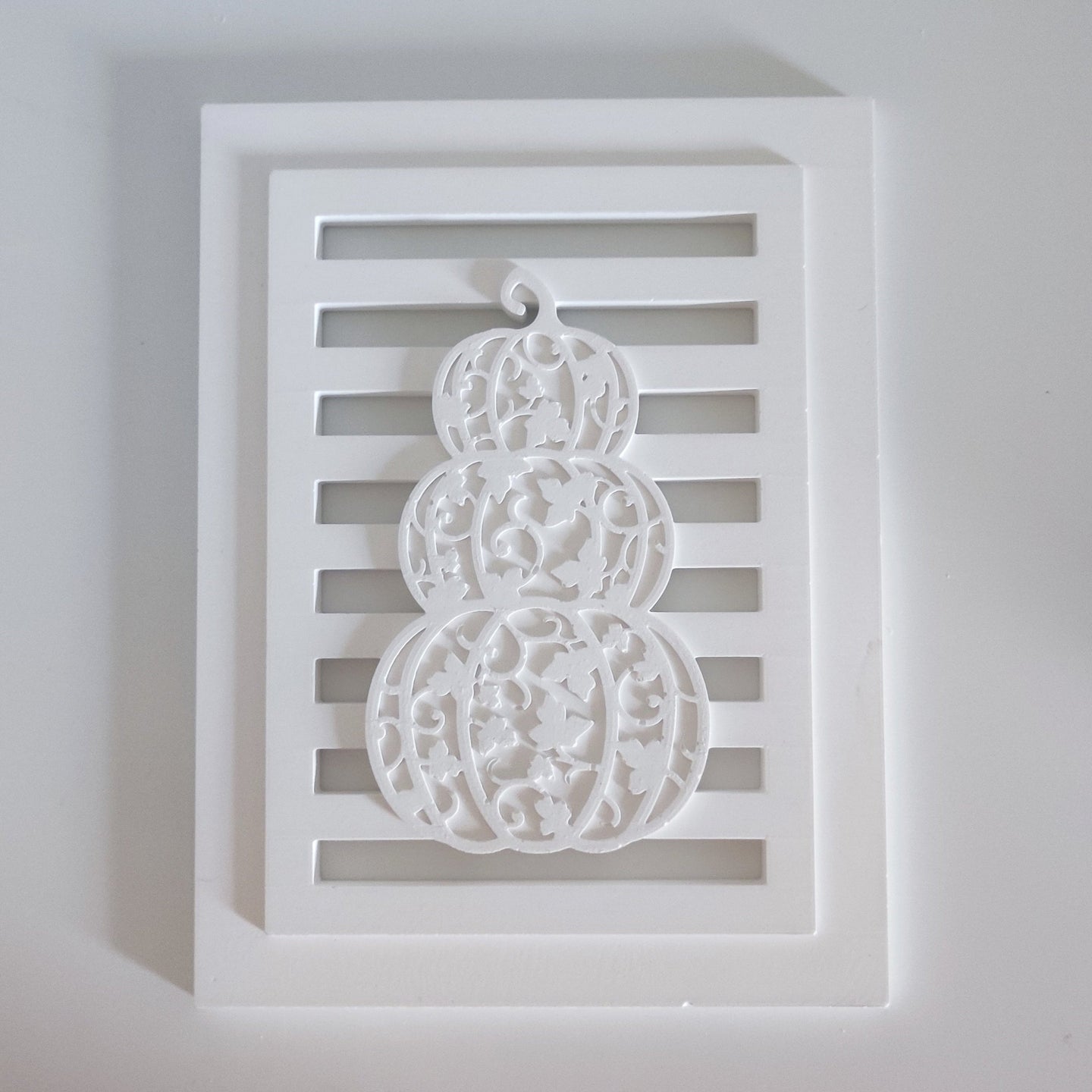 Silikonform - Kürbis Laterne Seitenteil gegossen mit Gießmasse