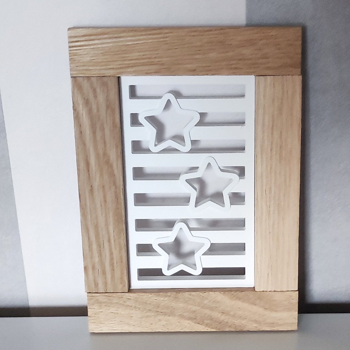 Silikonform - Sternchen Laterne Seiten mit Easy-sticks Holz Rahmen