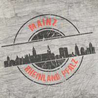 Stempel Skyline Mainz von easy-sticks als Plotterdatei, zeigt die elegante Skyline von Mainz in einem stilvollen Design, perfekt für kreative Bastelprojekte.