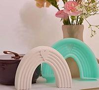 Silikonform Regenbogen Mit Herz – Hochwertige Gießform Für Beton, Keraflott