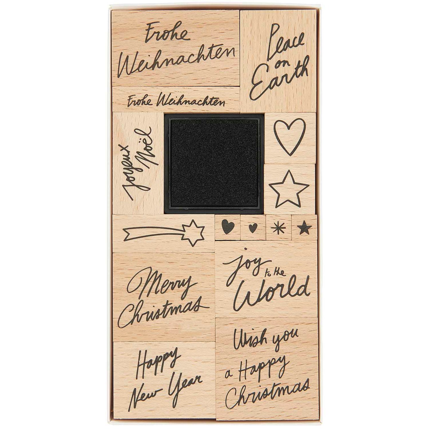 Weihnachtsstempel Set "Christmas Rocks!" Mit Handlettering Für Kreative Weihnachtsprojekte