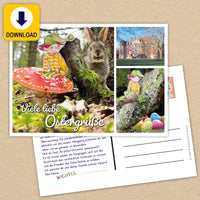 Wichtelpostkarte Ostern Zum Download: Liebevolle Grüße Vom Wichtel Für Kinder